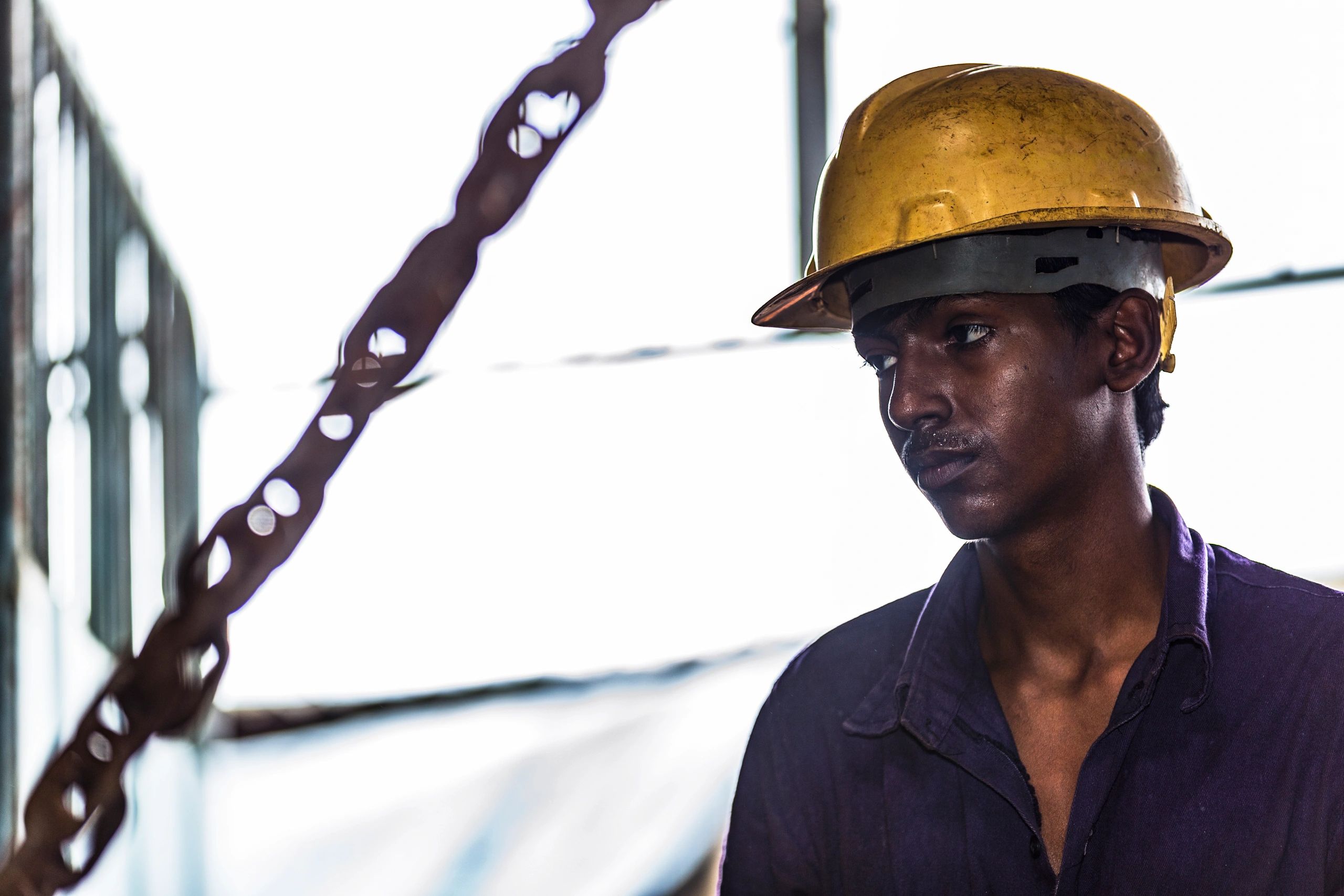 Construction worker portrait